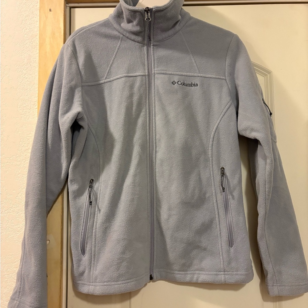 Columbia Light Gray Fleece Jacket